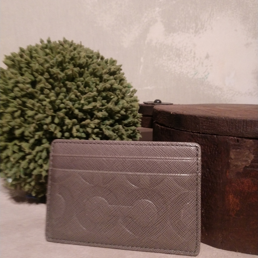 Lot of (6) Coach card holder wallets